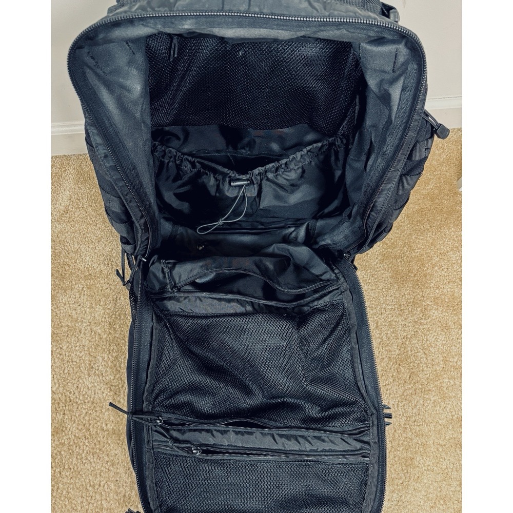 5.11 Tactical Rush 72 2.0 Black Nylon 55L MOLLE Backpack 72hr Pack - Picture 7 of 16
